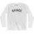 Savage Adult Cotton Long Sleeve T-shirt-White