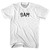 Sam Womens Cotton Junior Cut T-Shirt - White