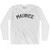 Maurice Adult Cotton Long Sleeve T-shirt - White