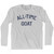 All Time G.O.A.T (GOAT) Adult Cotton Long Sleeve T-shirt - Grey Heather