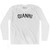 Gianni Adult Cotton Long Sleeve T-shirt - White