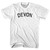 Devon Womens Cotton Junior Cut T-Shirt - White