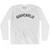 Giancarlo Adult Cotton Long Sleeve T-shirt - White