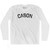 Cason Adult Cotton Long Sleeve T-shirt - White