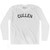 Cullen Adult Cotton Long Sleeve T-shirt - White