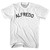 Alfredo Womens Cotton Junior Cut T-Shirt - White