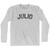 Julio Adult Cotton Long Sleeve T-shirt - Grey Heather