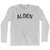 Alden Adult Cotton Long Sleeve T-shirt - Grey Heather