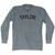 Taylor Adult Tri-Blend Long Sleeve T-shirt-Athletic Grey