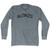 Alonzo Adult Tri-Blend Long Sleeve T-shirt - Athletic Grey