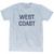West Coast Adult Tri-Blend T-Shirt - Athletic White