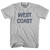 West Coast Womens Cotton Junior Cut T-Shirt - Grey Heather