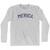 Merica Adult Cotton Long Sleeve T-Shirt-Grey Heather
