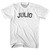 Julio Womens Cotton Junior Cut T-Shirt - White