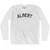 Albert Adult Cotton Long Sleeve T-shirt - White