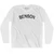 Benson Adult Cotton Long Sleeve T-shirt-White