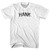 Hank Womens Cotton Junior Cut T-Shirt - White