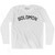 Solomon Adult Cotton Long Sleeve T-shirt - White