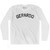 Gerardo Adult Cotton Long Sleeve T-shirt - White