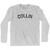 Collin Adult Cotton Long Sleeve T-shirt - Grey Heather