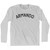 Armando Adult Cotton Long Sleeve T-shirt-Grey Heather