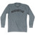 Augustus Adult Tri-Blend Long Sleeve T-shirt - Athletic Grey