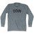 Odin Adult Tri-Blend Long Sleeve T-shirt - Athletic Grey