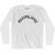 Maximiliano Adult Cotton Long Sleeve T-shirt - White