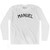 Manuel Adult Cotton Long Sleeve T-shirt - White