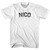 Nico Womens Cotton Junior Cut T-Shirt - White