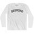 Desmond Adult Cotton Long Sleeve T-shirt - White