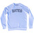 BATES Adult Tri-Blend Sweatshirt - White
