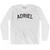 Adriel Adult Cotton Long Sleeve T-shirt - White