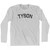 Tyson Adult Cotton Long Sleeve T-shirt - Grey Heather