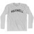 Maxwell Adult Cotton Long Sleeve T-shirt-Grey Heather