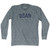 BEAN Adult Tri-Blend Long Sleeve T-shirt - Athletic Grey