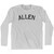 Allen Adult Cotton Long Sleeve T-shirt-Grey Heather