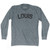 Louis Adult Tri-Blend Long Sleeve T-shirt - Athletic Grey