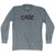 Cage Adult Tri-Blend Long Sleeve T-shirt - Athletic Grey