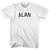 Alan Adult Cotton T-shirt - White