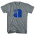 Atoms Blue Logo Womens Tri-Blend Junior Cut T-Shirt - Athletic Grey