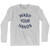 Wash Your Hands Adult Cotton Long Sleeve T-Shirt - Grey Heather