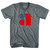 Philadelphia Atoms Red A and Blue Soccer Ball Logo Adult Tri-Blend V-Neck Womens Junior Cut T-Shirt - Athletic Grey