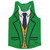 Leprechaun Tuxedo Running Tank Top Racerback Track and Cross Country Singlet Jersey Made In USA - Green Leprechaun Tuxedo Running Tank Top Racerback Track and Cross Country Singlet Jersey Made In USA - Green