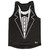 Classic Black Tuxedo Running Tank Top Racerback Track and Cross Country Singlet Jersey Made In USA - Classic Black