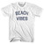 Beach Vibes Adult Cotton T-Shirt - White