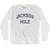 Jackson Hole Adult Cotton Long Sleeve T-Shirt - White