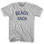 Beach Vaca Adult Cotton T-Shirt - Cool Grey