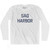 Sag Harbor Adult Cotton Long Sleeve T-Shirt - White
