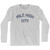 Mile High Adult Cotton Long Sleeve T-Shirt - Grey Heather